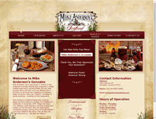 Tablet Screenshot of mikeandersonsgonzales.com